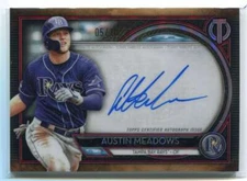 2020 Topps Tribute Autographs Red TAAM Austin Meadows Auto 5/10