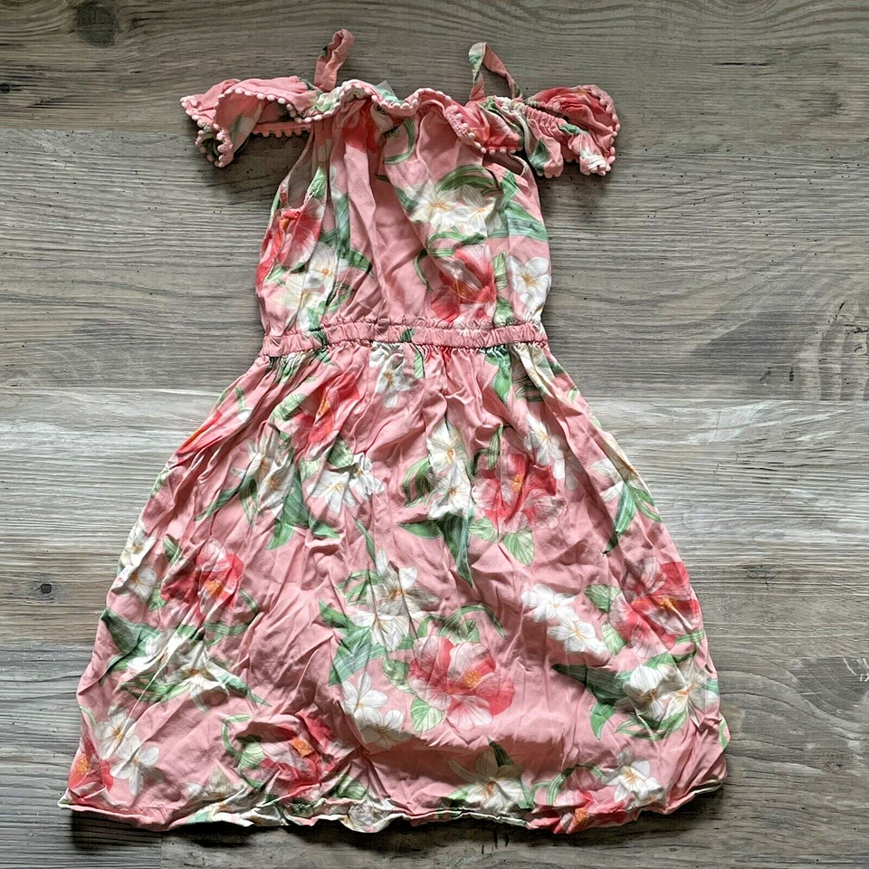 Vestido de sol Carter hawaiano floral con tiras talla 4T para niña Foto 3 de 4
