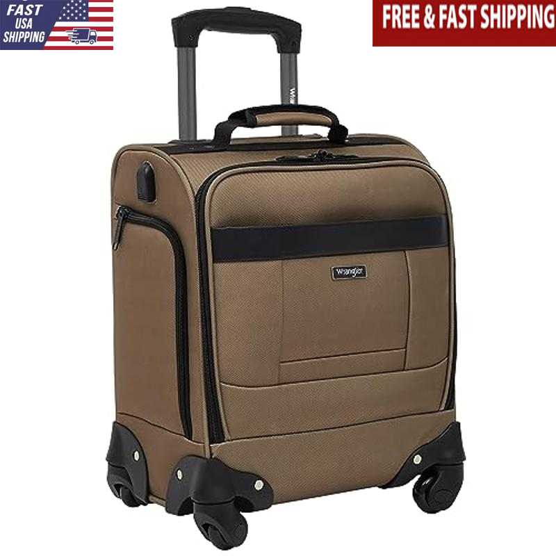 Spinner Carry-On Luggage W/ USB Charging Port Compact Organized Durable Design-image