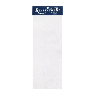 3 Pack Realeather Crafts Leather Premium Trim Piece 9''X3''-White C0903060