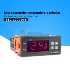 AC 220V STC-1000 PRO Digital LCD Temperature Controller w/ NTC Sensor Thermostat