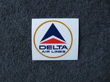 2 DELTA AIRLINES WIDGET LOGO STICKER.