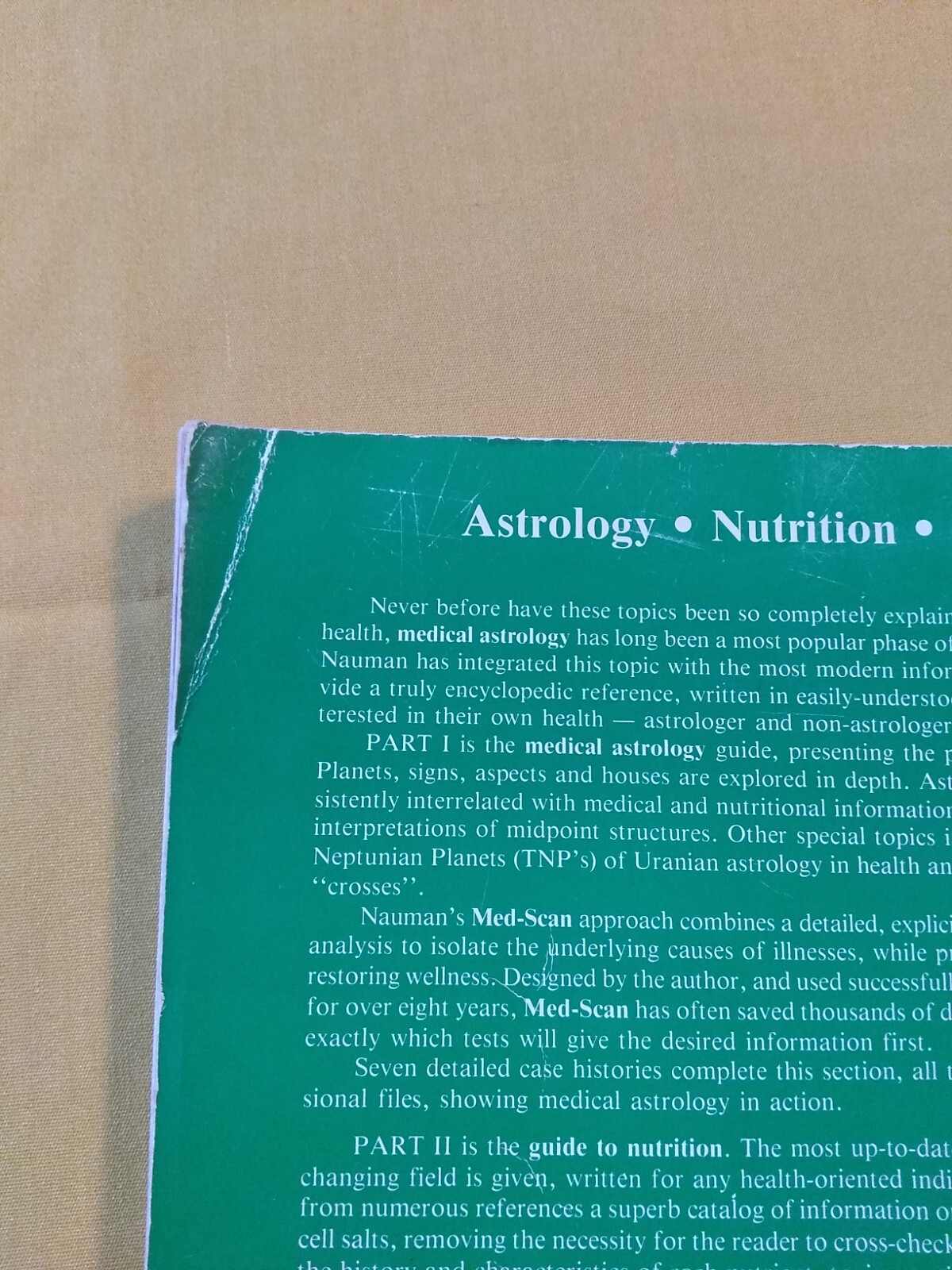 The American Book of Nutrition & Medical Astrology, Eileen Nauman,1982