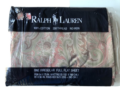 RALPH LAUREN Brown FULL SIZE FLAT SHEET COLLECTION - NEW - 第 1/3 張圖片