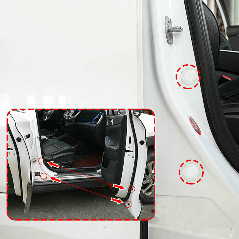 10xwhite Car Door AntiShock Silicone Pad ShockAbsorbing Gasket Auto Accessories eBay