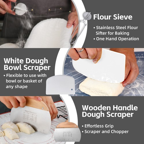 38pcs 11inch Oval Sourdough Banneton Bread Proofing Basket Set Baking Supply - Picture 9 of 11