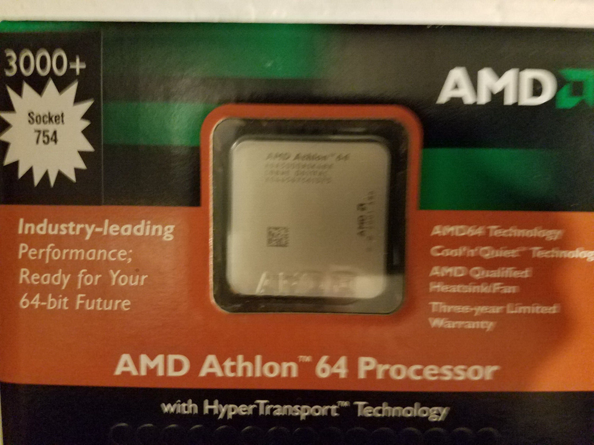 AMD Athlon 64 3000+ 2 GHz (ADA3000BXBOX) Processor for sale online