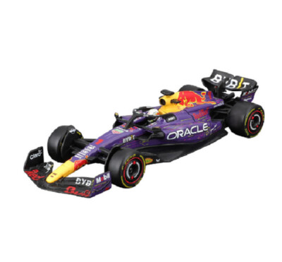 Bburago 1:43 F1 2023 RB19 #1 Max Verstappen Las Vegas Model Car w/ Helmet