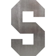 Letter S Steel Cut Out Metal Art Decoration