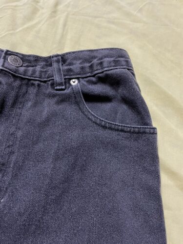 Girls? Bonjour vintage black denim jeans? Size X-large 16. Vintage 90s-00s? - Picture 3 of 12