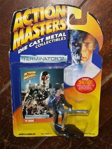 Action Masters Druckguss Metall Sammlerstücke: 1994 TERMINATOR 2 T-800 2,5" Figur!