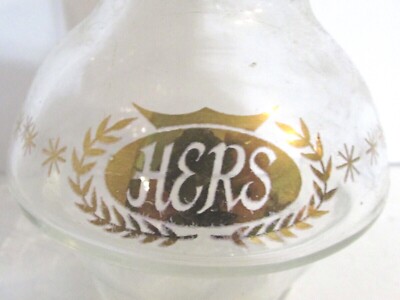 Vintage McKee HERS Hottle Glasbake Thermal Glass Bottle wLid # 4