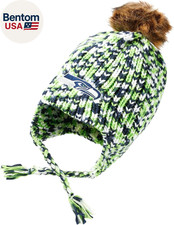 NFL Colorblend Knit Pom Beanie Warm, Soft, Stretchable Winter Hat with Team
