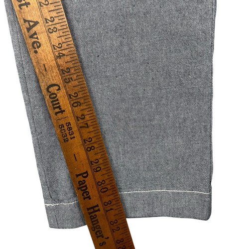 J Crew Pants Men's 35x32 770 Straight Blue Chambray Cotton Stretch Chino NWT - Picture 16 of 19