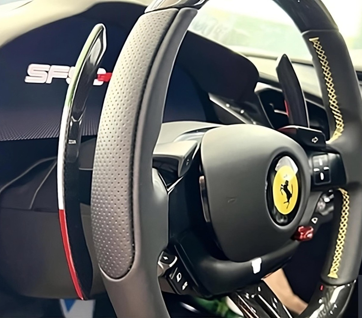 OEM Ferrari 488 F164 Portofino 812 GTC Carbon Fiber  F1 Long Paddle shifter Set