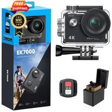 AKASO EK7000 4K30FPS 20MP WiFi Action Camera with EIS Ultra HD compact, Black 