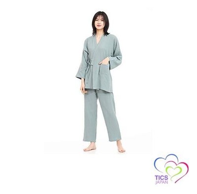 [SISOFTLY] Damen Yukata Jinbei Waschbar Sommer Kimono Samue Set Damen