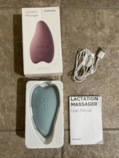 Momcozy Warming Lactation Massager 2-in-1, In Blue-green