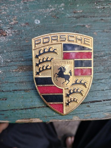 2003-2006 PORSCHE CAYENNE GENUINE HOOD EMBLEM 99655921101 OEM