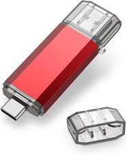 2 Stück 16G Dual Port OTG Type C 3.0 USB Stick Speicher Für Phone PC Rot