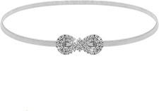 Women  s Gold Rhinestone Chain Belt Crystal Skinny Waist Fashion Rope Belt