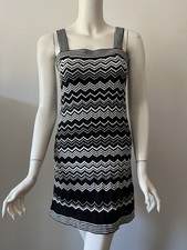 Missoni for Target sleeveless sweater dress with black and white chevron