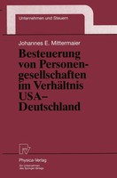 Besteuerung Von Personengesellschaften Im VerhäLtnis Usa - Deutschland Buch Xx
