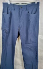 Orvis Men's Water Repellent Stretch Tech Pants 32x32 Navy Blue Hiking Outdoor