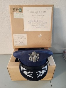 U.S. Air Force Officer Dress Service Cap Original James Lock London Box