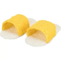 Trixi Luffa-Spielzeug Pantoffeln FüR Nager In Verschiedenen Farben! Neu