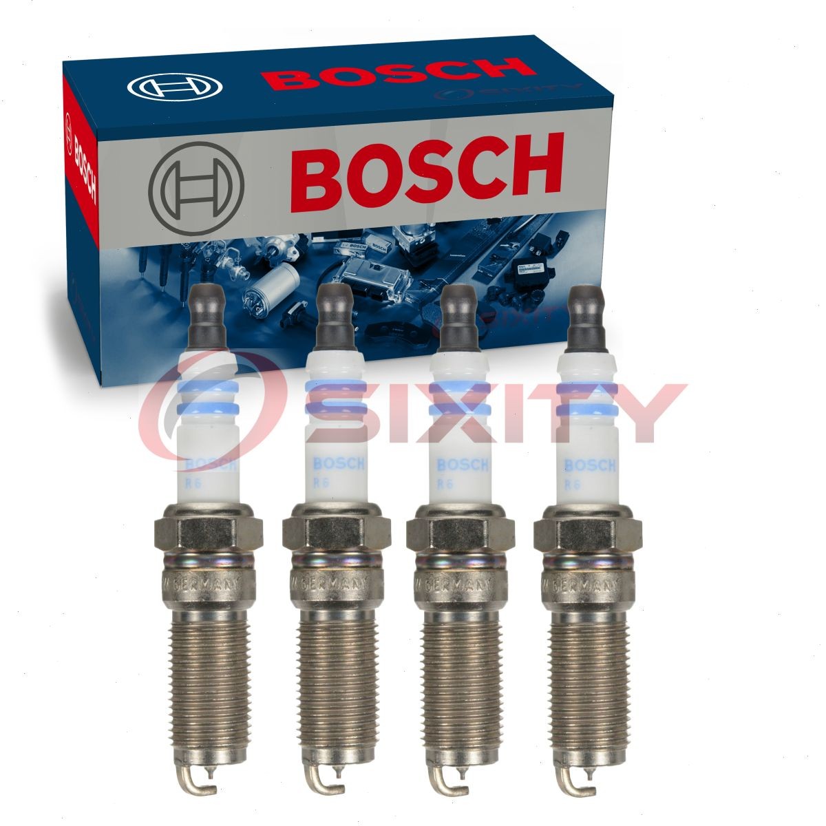 4 pc Bosch Double Iridium Spark Plugs for 2020-2022 Ford Mustang 2.3L L4 sm