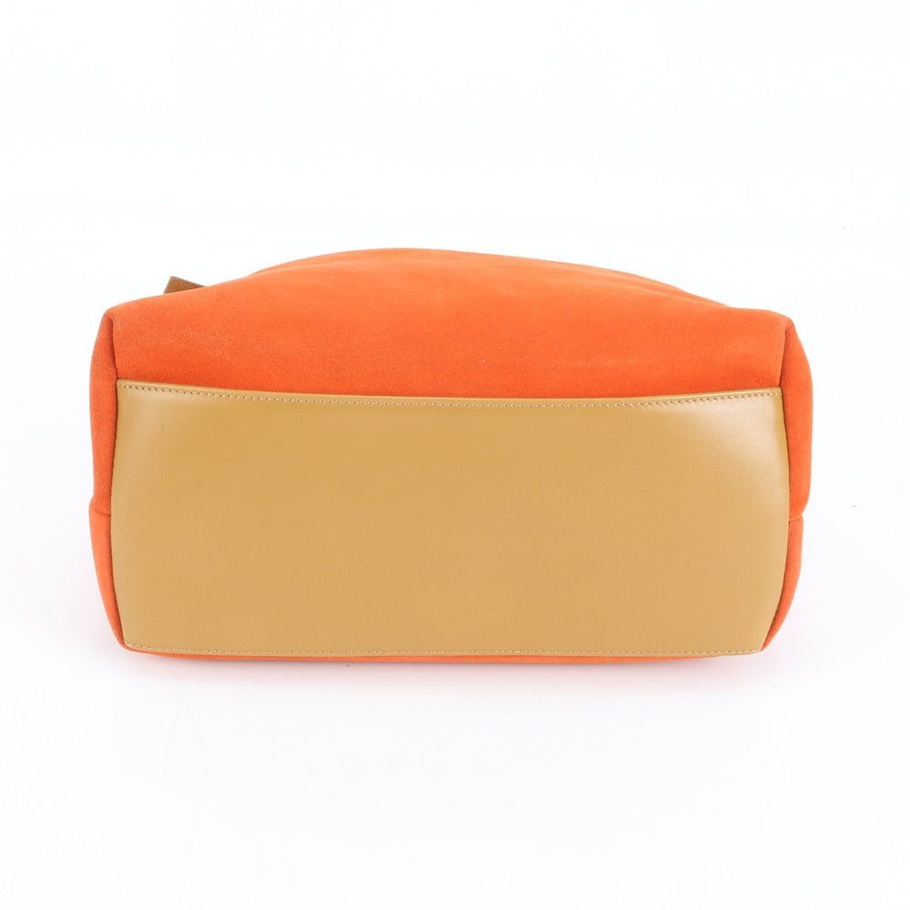 Gucci 001 3386 Leather Shoulder Bag Orange Women's Crossbody Authentic thumbnail 5