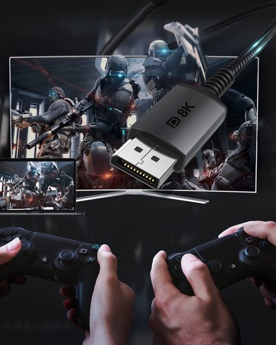 USB C DisplayPort 1.4 Kabel 8K@60Hz Stouchi 4K@144Hz/120Hz 5K@60Hz 2K@240Hz - Afbeelding 18 van 24