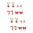 16 stücke Weihnachten themened ohr dekore mode ohrringe ohrstecker ohr anhänger