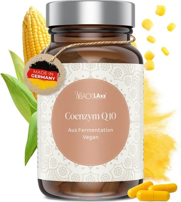BACKLAXX Coenzym Q10 – 120 vegane Kapseln – 200 mg – Fermentiert & rein