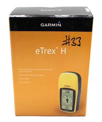 GARMIN eTrex H Handheld GPS Receiver Portable Outdoor Hiking Camping Yellow