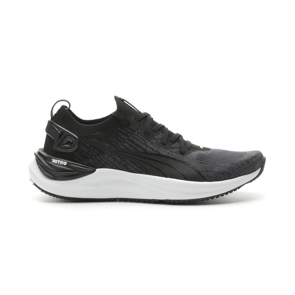 PUMA Electrify Nitro 3 Knit Running  Womens Black, Grey Sneakers Athletic Shoes