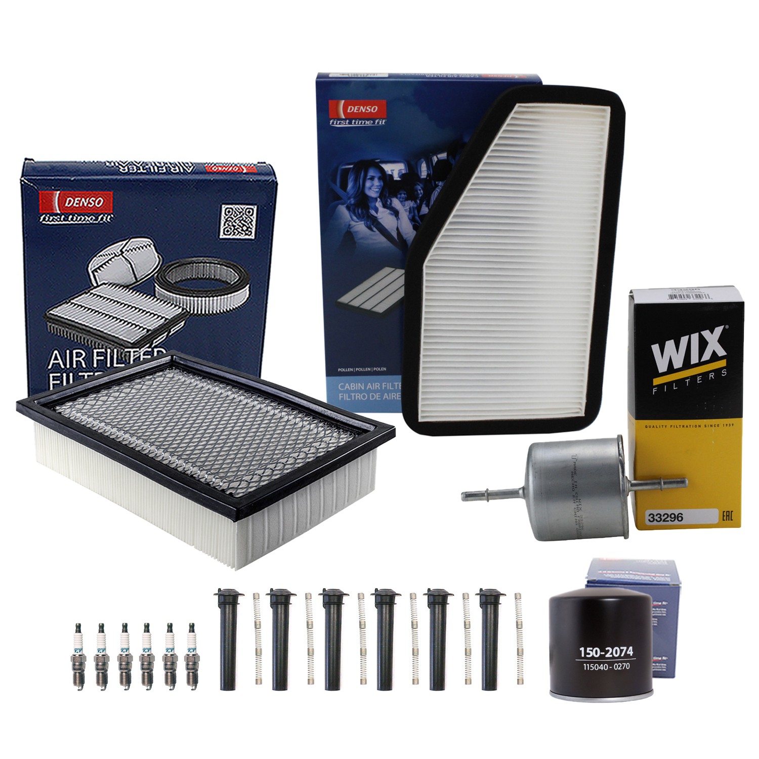 Denso Tune Up Kit 6 Spark Plug  Boots Kit for Mazda Tribute S 3.0 V6 Vin 1 2008