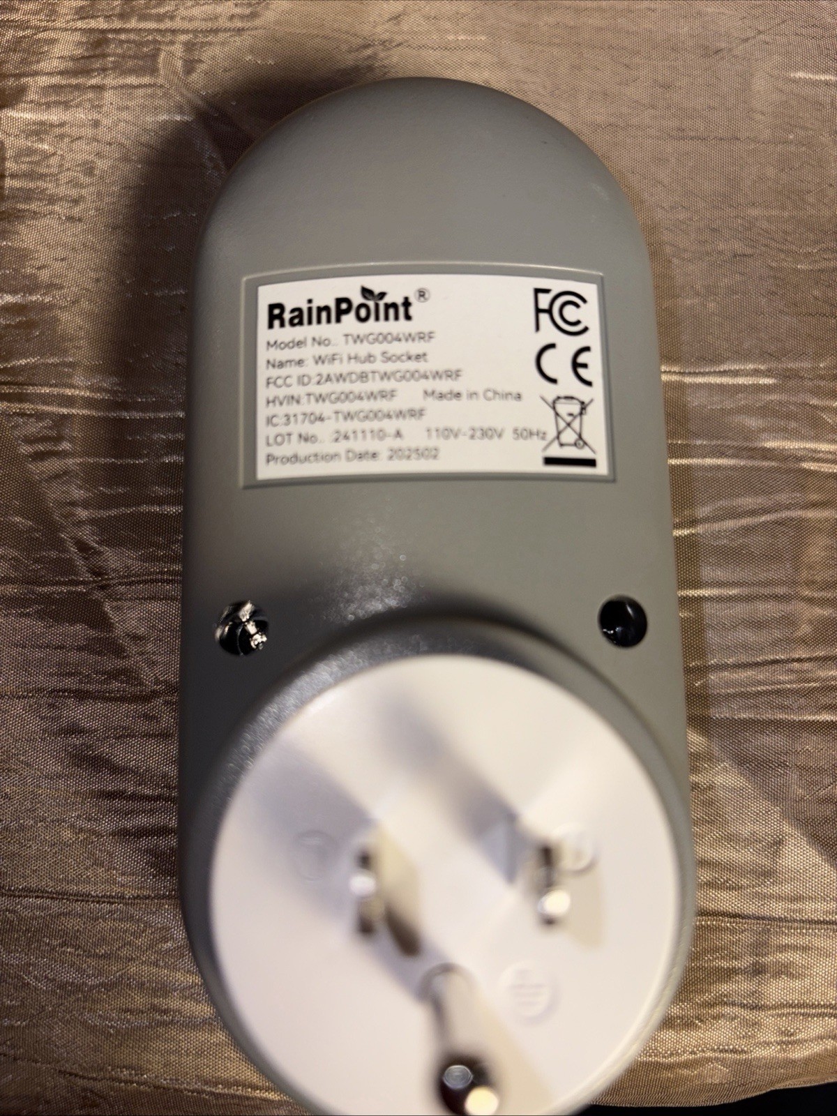 RAINPOINT Hub de Riego  WiFi TWG004WRF para temporizador de rociadores WiFi-