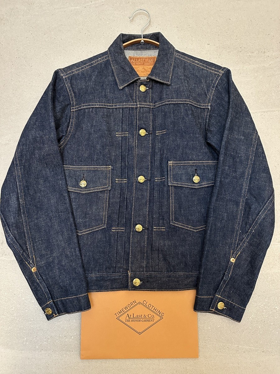timewornclothing atlast　デニムジャケット　 161j AT LAST & CO - TIMEWORN CLOTHING - LOT 161J - SIZE 36 - RAW DENIM