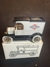 Ertl Replica Ford 1913 Model T Van West Bend Diecast Car Bank Limited Edition