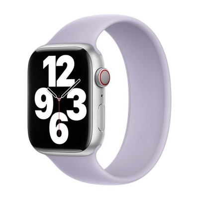 Silikon Solo Loop für das Apple Watch | 44/45/46/49 mm - Größe 3 - Purple Fog