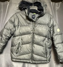 GAP Kids Winter Down Puffer Coat 8 M Regular Gray Winter Thick Warm Jacket
