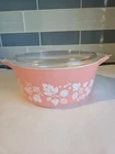 pyrex pink gooseberry casserole 475
