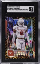 2025 BOWMAN UNIVERSITY CHROME #112 MALIK MUHAMMAD SGC 8