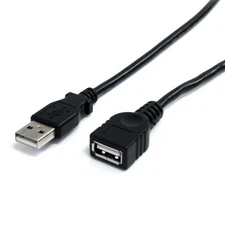 Startech 6 Ft Black Usb 2.0 Extension Cable A To A - M/f - Type A Male Usb -