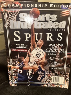 2003 Sports Illustrated Spurs Tim Duncan Championship Edition Magazine 