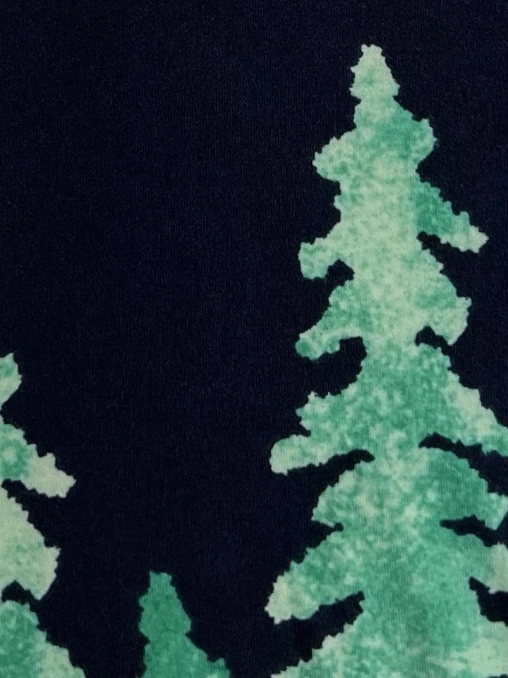 Leggings Lularoe OS Talla Única Árbol de Navidad UNICORNIO Raro VERDE Vacaciones DIP Desvanecimiento Foto 3 de 4