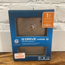 G-Technology G-DRIVE mobile with Thunderbolt 1TB 7200RPM Portable Drive 0G03040