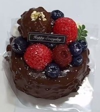 Realistic Chocolate Strawberry Cake Food Squishy Stress Relief Fidget Toy Gift